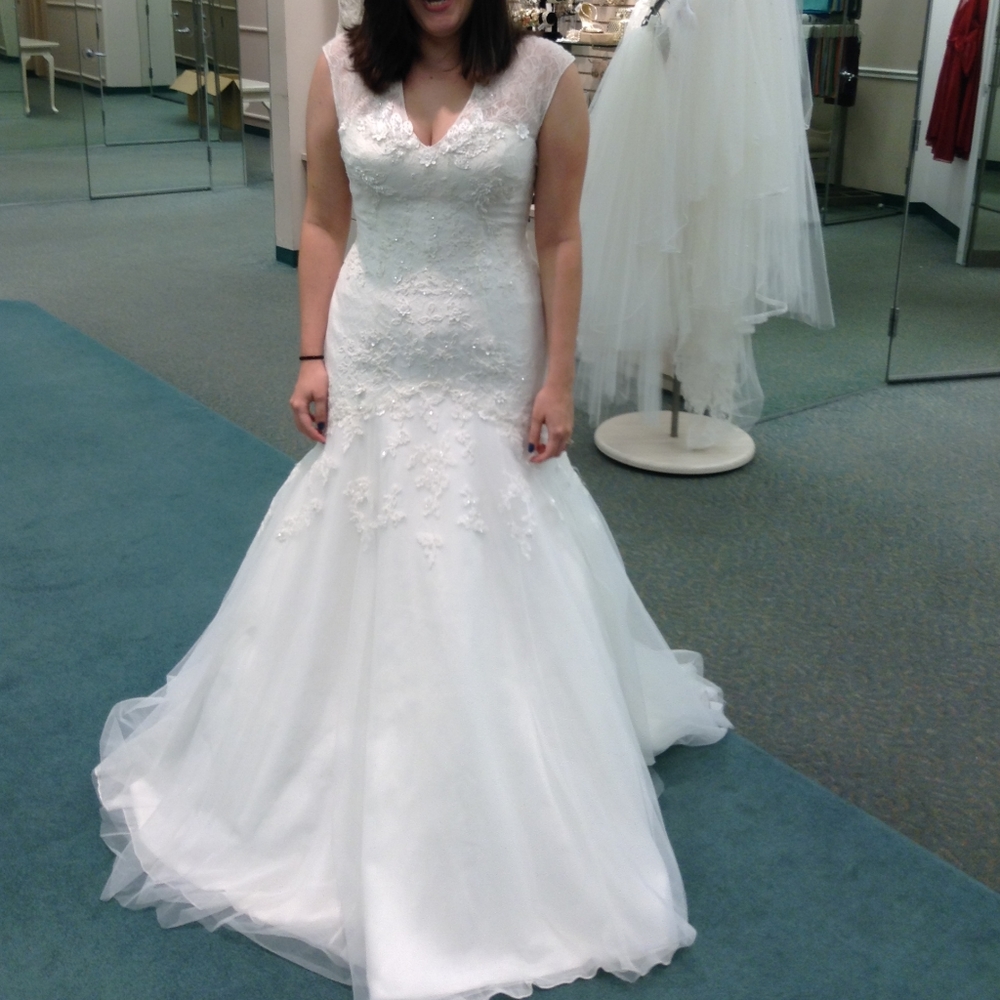 Melissa Sweet, Size 12, White Wedding Dress